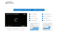Desktop Screenshot of hungarian-voice-over.com