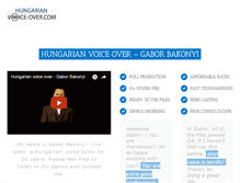 Tablet Screenshot of hungarian-voice-over.com